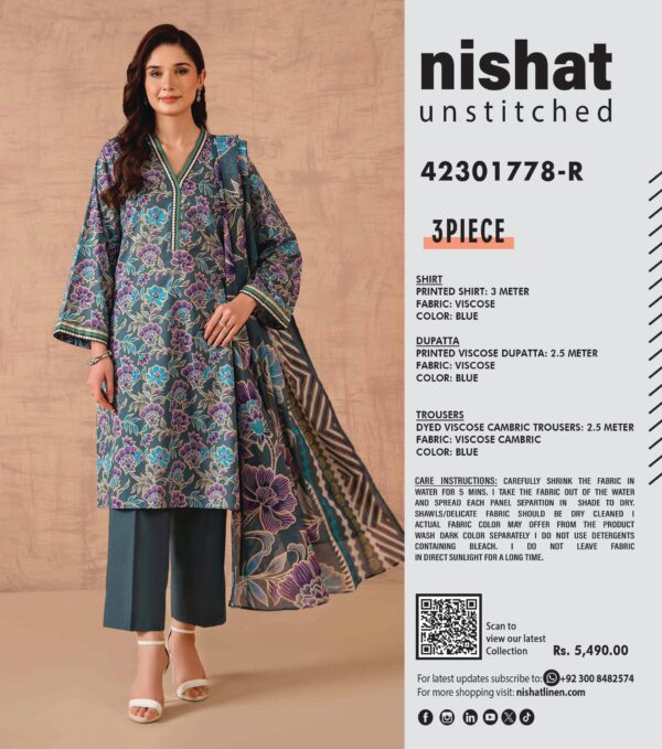 3 Piece – Printed Suit – 42301778-R