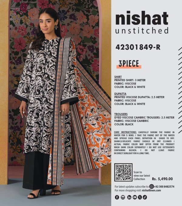 3 Piece – Printed Suit – 42301849-R