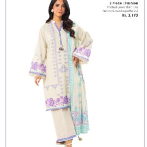 Printed Lawn Shirt 1.17 - Printed Lawn Dupatta 2.5