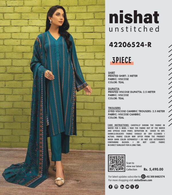 3 Piece – Printed Suit – 42206524-R