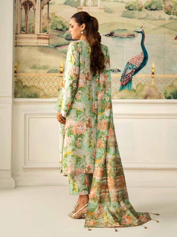 NOA 3-Piece Unstitched Digital Printed Linen Bana Dora Suit – Article-10 - Image 3