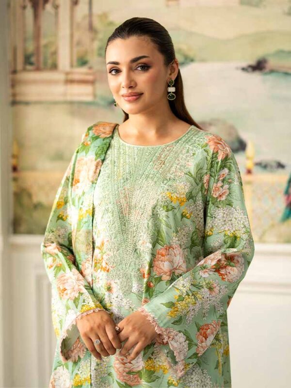 NOA 3-Piece Unstitched Digital Printed Linen Bana Dora Suit – Article-10 - Image 2