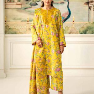 NOA 3-Piece Unstitched Digital Printed Linen Bana Dora Suit – Article-11
