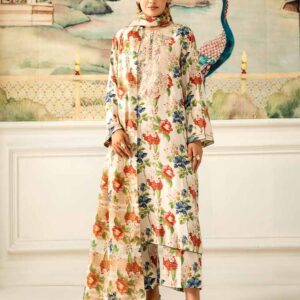 NOA 3-Piece Unstitched Digital Printed Linen Bana Dora Suit – Article-02