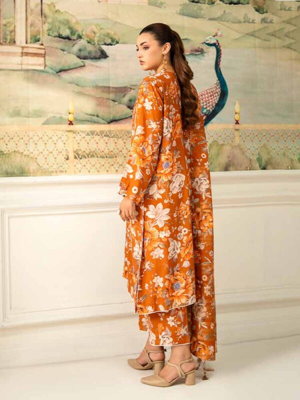 NOA 3-Piece Unstitched Digital Printed Linen Bana Dora Suit – Article-04 - Image 3
