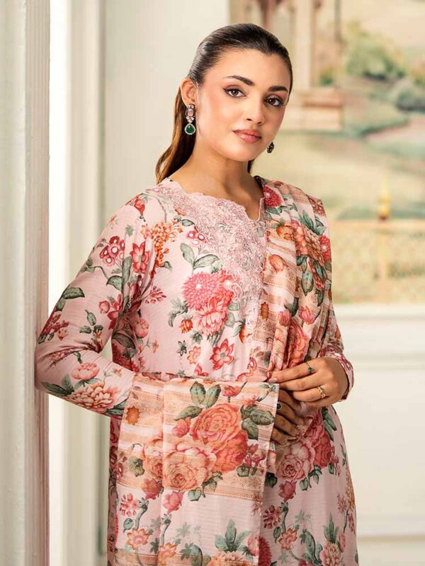NOA 3-Piece Unstitched Digital Printed Linen Bana Dora Suit – Article-06 - Image 3