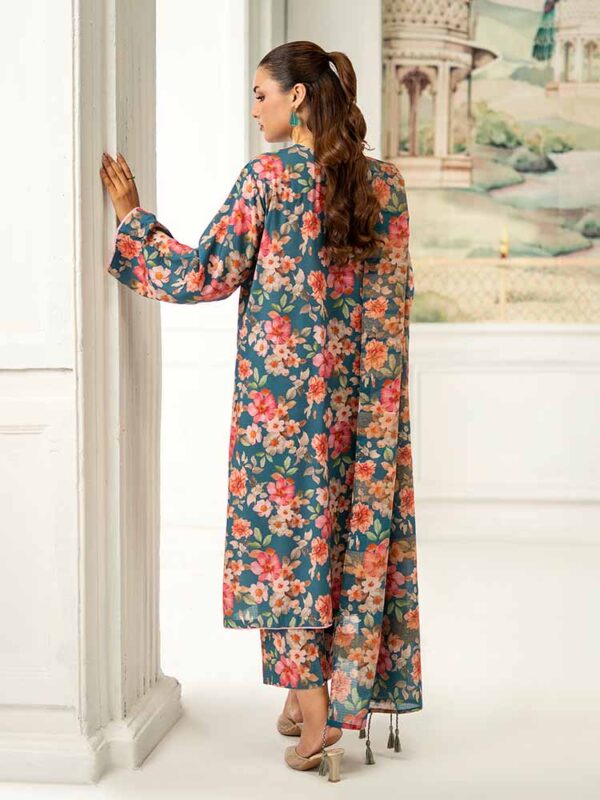 NOA 3-Piece Unstitched Digital Printed Linen Bana Dora Suit – Article-07 - Image 3