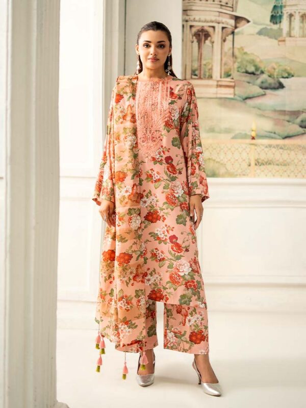 NOA 3-Piece Unstitched Digital Printed Linen Bana Dora Suit – Article-08