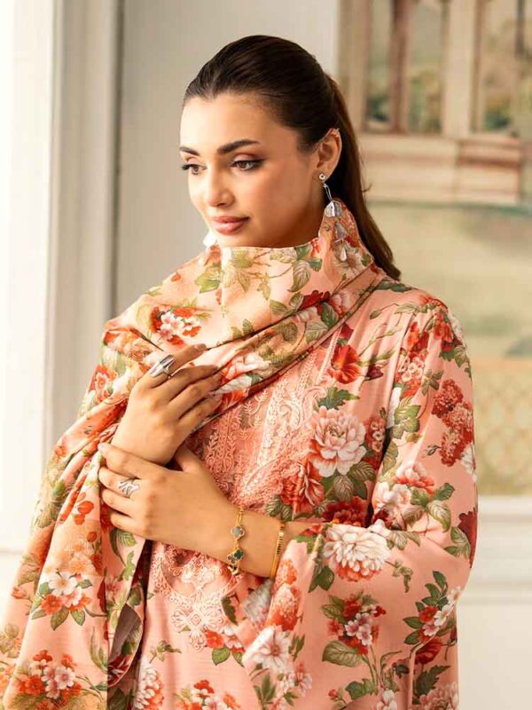 NOA 3-Piece Unstitched Digital Printed Linen Bana Dora Suit – Article-08 - Image 2