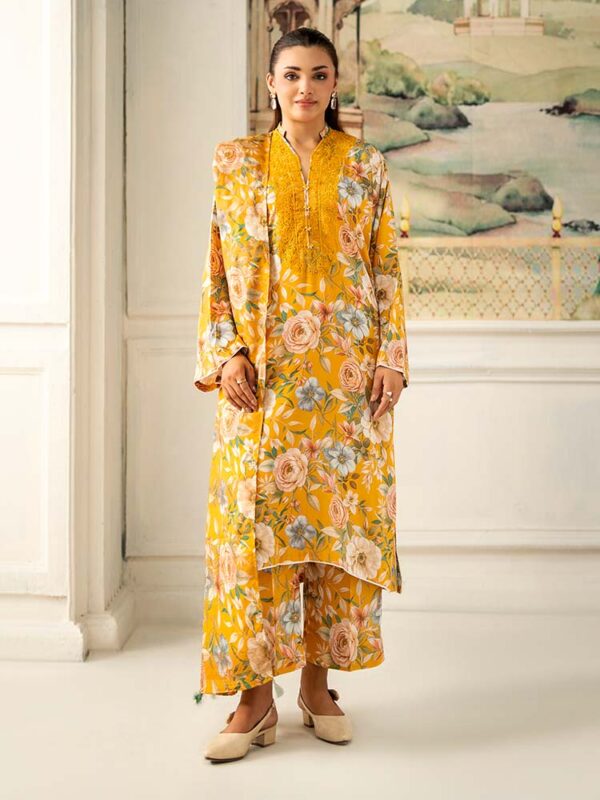NOA 3-Piece Unstitched Digital Printed Linen Bana Dora Suit – Article-09