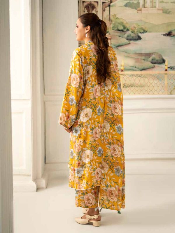 NOA 3-Piece Unstitched Digital Printed Linen Bana Dora Suit – Article-09 - Image 3