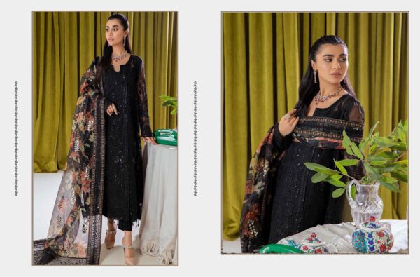 ZOBA – Festive Embroidered 3-Piece Dress FB-85
