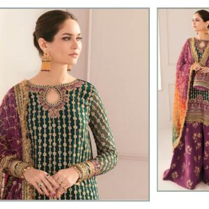 ZOBA – Festive Embroidered 3-Piece Dress FB-88