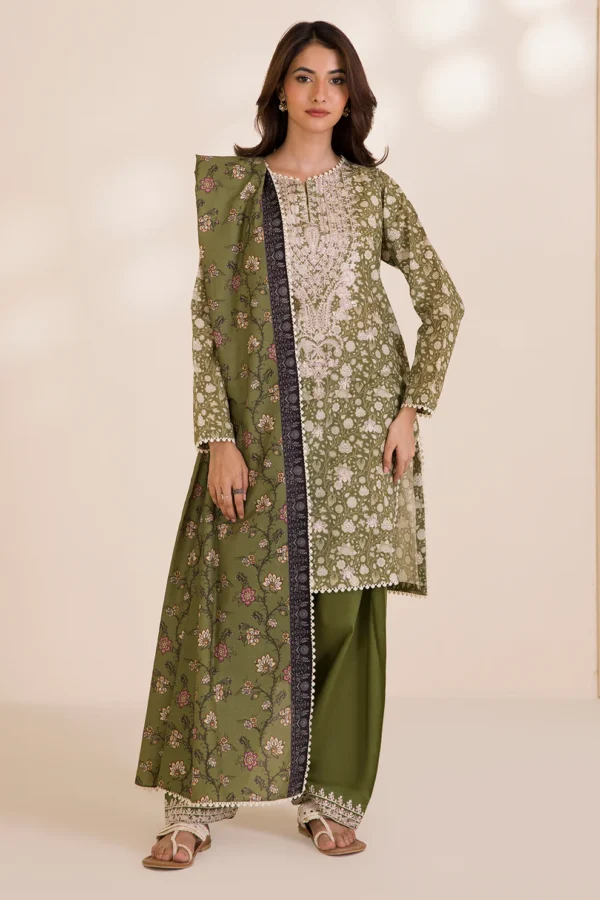 Embroidered Shirt Shalwar Dupatta - 30041 (COTTON)
