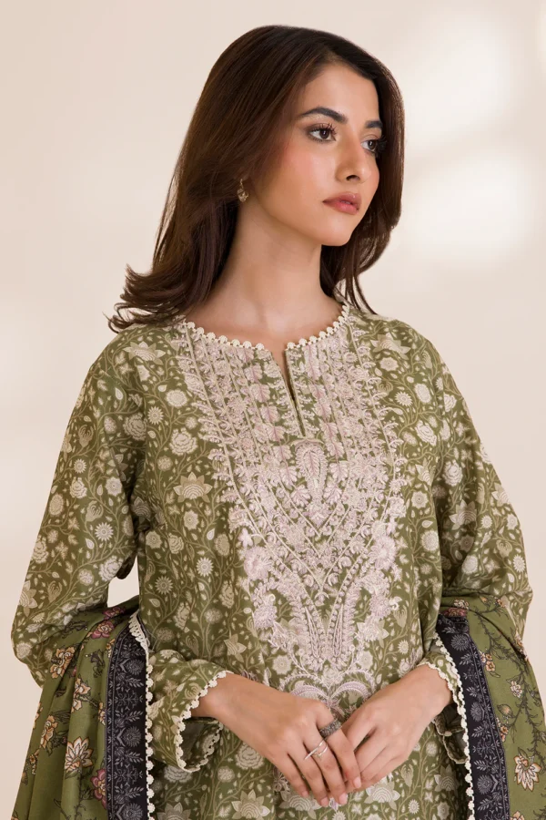 Embroidered Shirt Shalwar Dupatta - 30041 (COTTON) - Image 2
