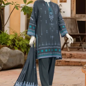 PRINTED TEXTURED VISCOSE 3PCS 4038