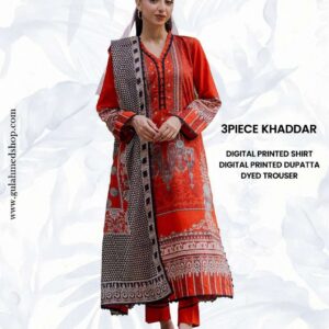 3 Piece Unstitched Printed Khaddar Suit SD-42115