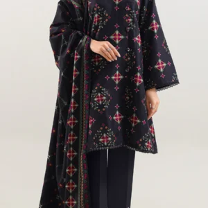  Unstitched Printed Pashmina 3 Piece - U04-25624-02A