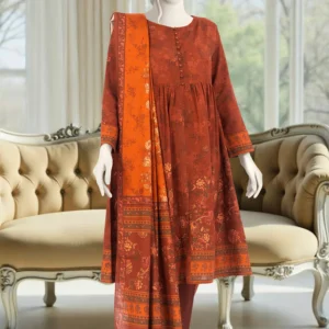 PRINTED KHADDAR 3PCS UNSTITCHED 4059