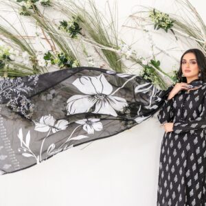 3 Piece Digital Printed Lawn - D-1178
