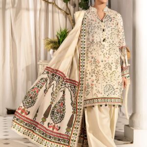 3 Piece Unstitched Lawn Suit