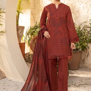 3 Piece Unstitched Lawn Suit