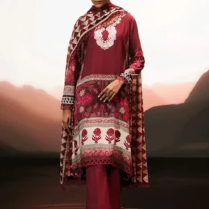 3 Piece Digital Printed Lawn – D-05