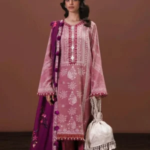 3 Piece Digital Printed Lawn – D-06