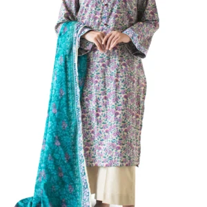 3PC Printed Lawn Suit | OTL-24-436