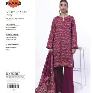 3 Piece Lawn Unstitched Suit - SS2353A