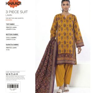 3 Piece Lawn Unstitched Suit - SS2369A