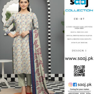 Chicken Kari 3 Piece Lawn Suit - D-01